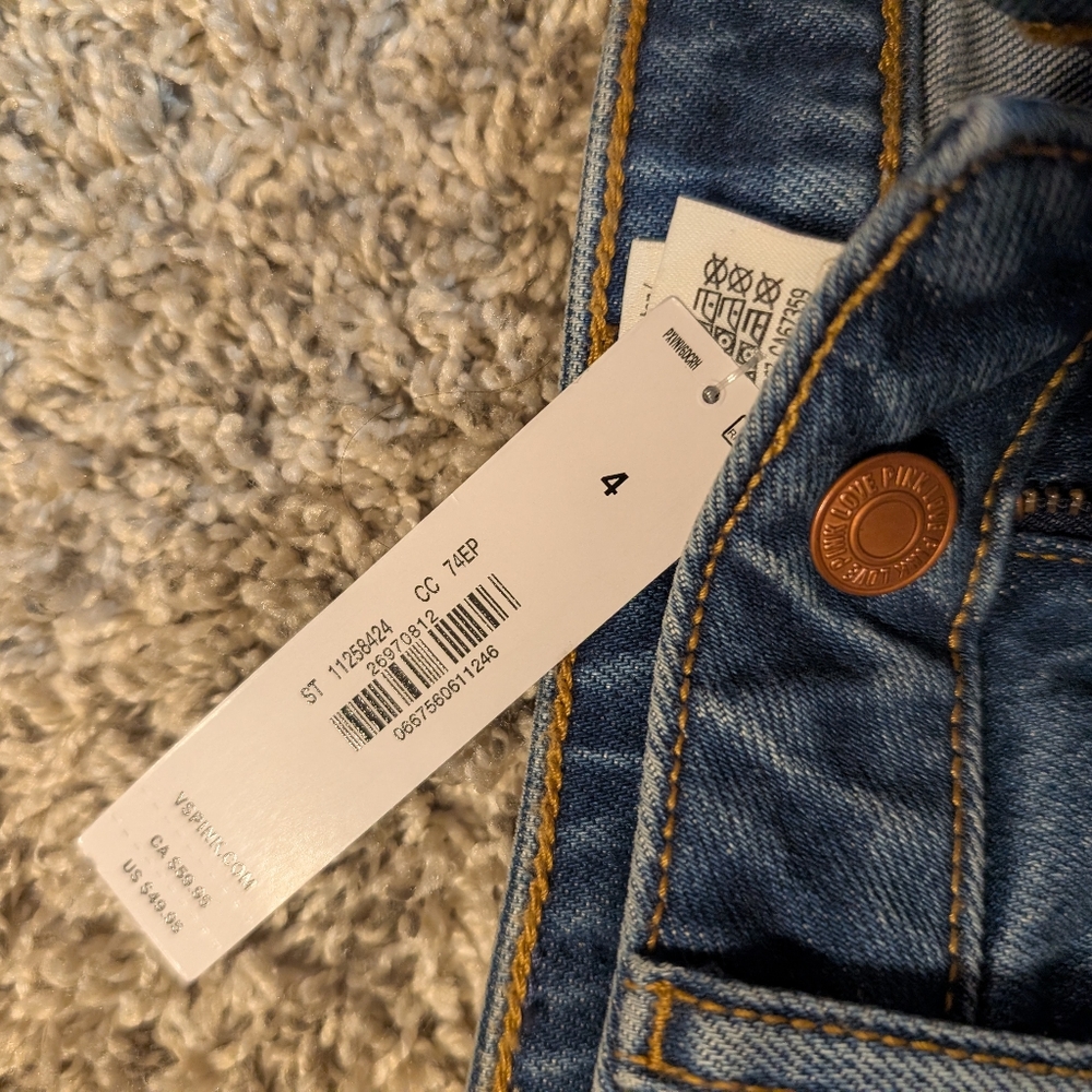 Pink! Denim Short - Picture 3 of 3